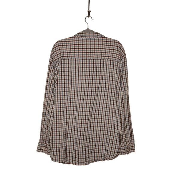 CARBON2COBALT $99 Lightweight Long Sleeve Button-Up Plaid Shirt Men's XXL - Picture 2 of 4